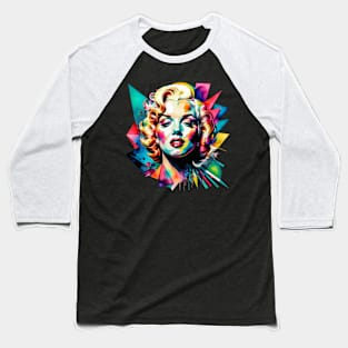 Marilyn Monroe Colored Baseball T-Shirt